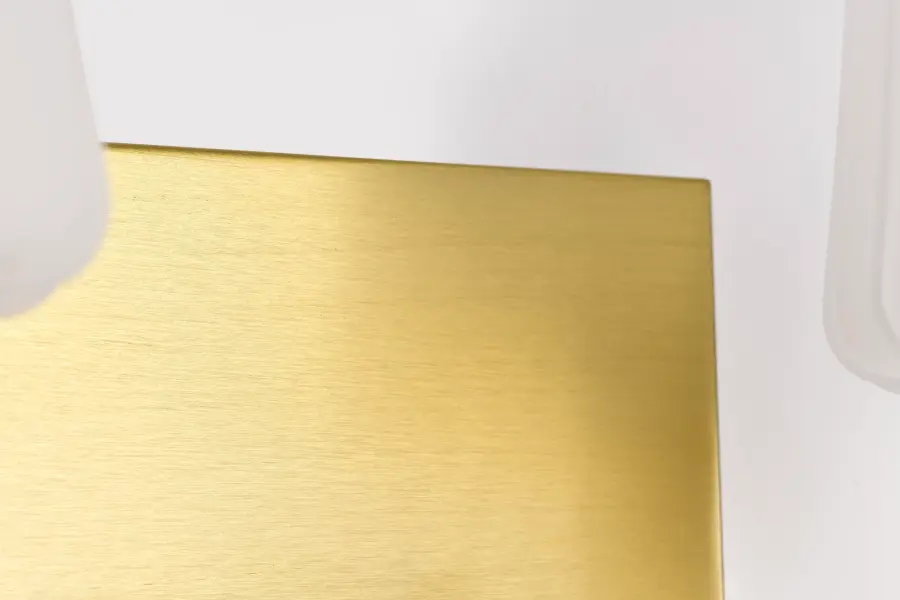 Lune 2-Light Vanity in Vintage Brass with Etched White Glass - Image 13