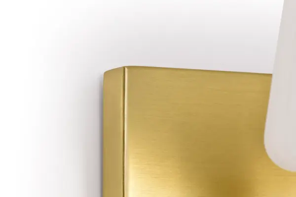 Lune 3-Light Vanity in Vintage Brass with Etched White Glass - Image 15