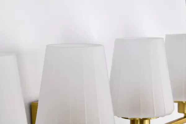 Lune 4-Light Vanity in Vintage Brass with Etched White Glass - Image 13