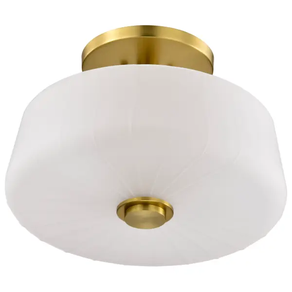 Lune 3-Light Semi-Flush Mount in Vintage Brass - Image 5