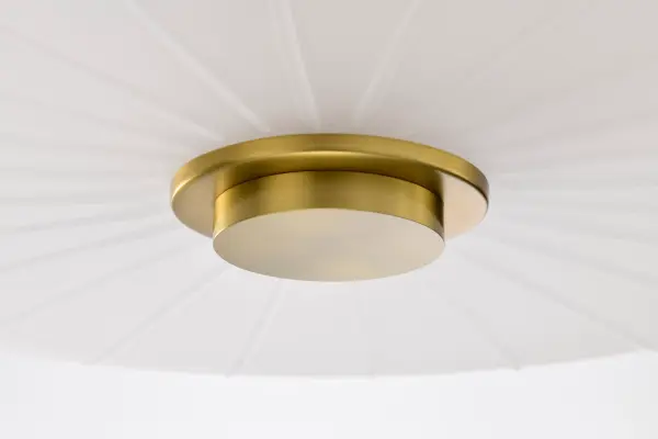Lune 3-Light Semi-Flush Mount in Vintage Brass - Image 7