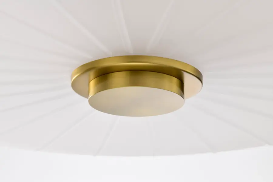 Lune 3-Light Semi-Flush Mount in Vintage Brass - Image 7