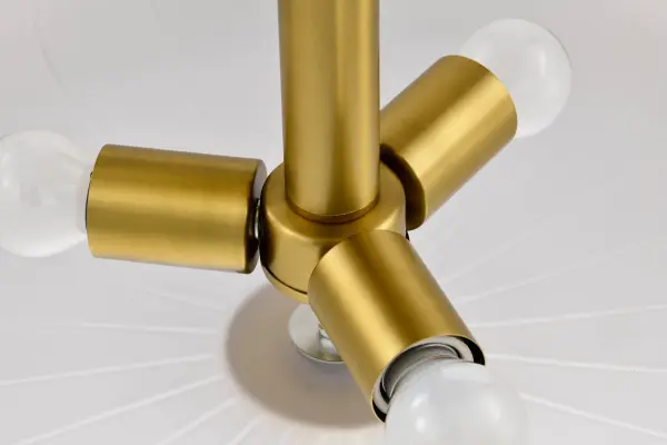 Lune 3-Light Semi-Flush Mount in Vintage Brass - Image 9