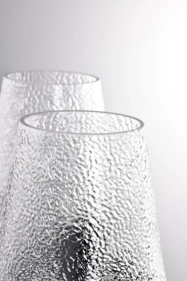 Valentine 2-Light Vanity in Black with Hammered Glass - Image 10
