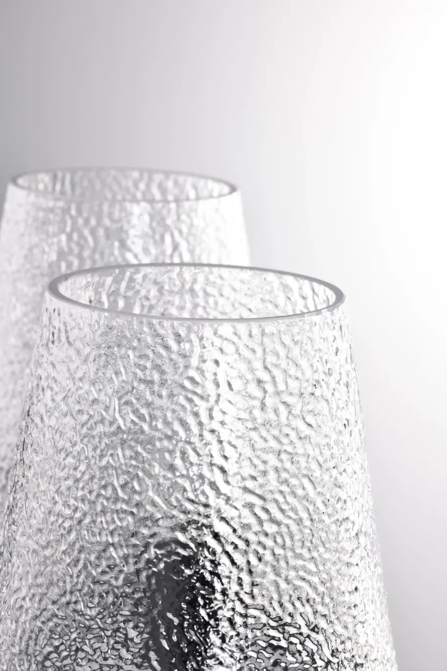 Valentine 2-Light Vanity in Black with Hammered Glass - Image 10