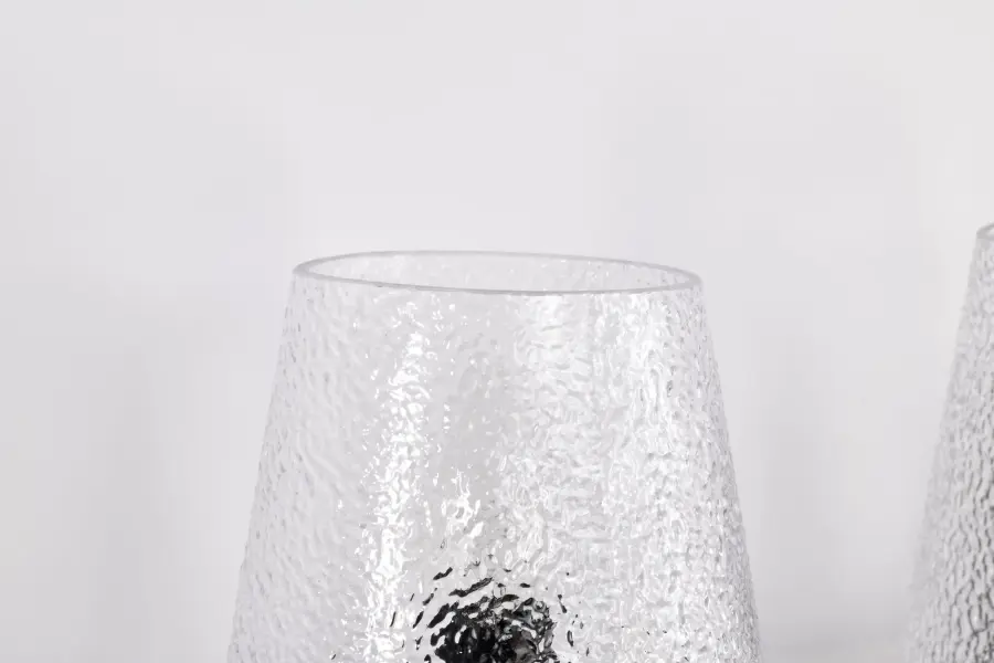 Valentine 4-Light Vanity in Black with Hammered Glass - Image 14