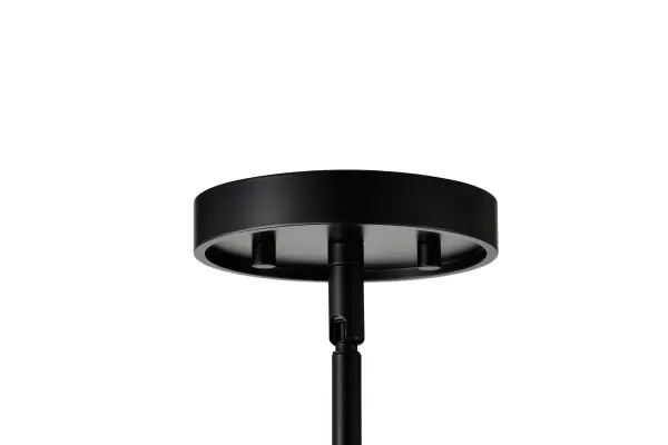 Valentine Small Pendant - Black Finish with Hammered Glass - Image 8