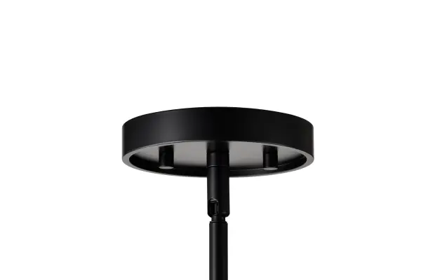 Valentine 7-Light Chandelier in Black with Hammered Glass - Image 8