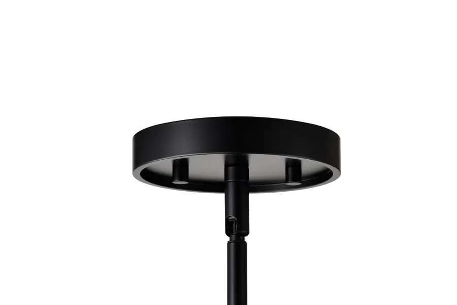 Valentine 7-Light Chandelier in Black with Hammered Glass - Image 8