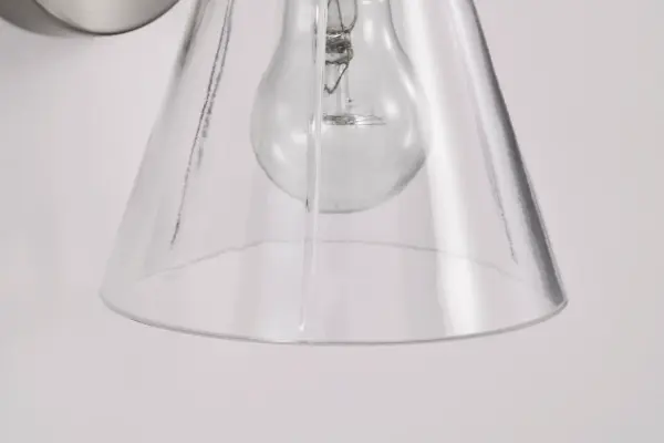 Gianna 1-Light Vanity in Brushed Nickel with Clear Glass - Image 12