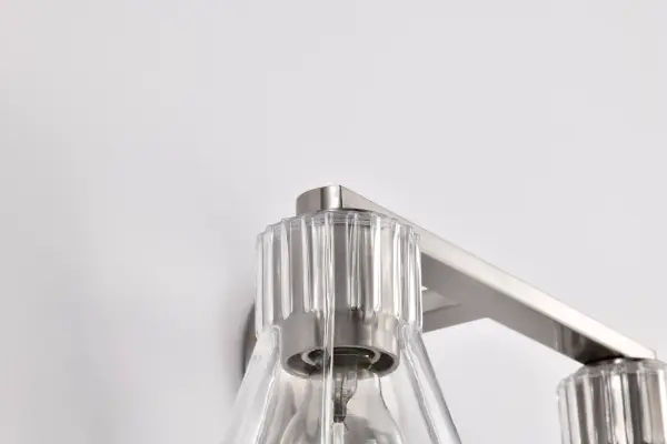 Gianna 2-Light Vanity in Brushed Nickel with Clear Glass - Image 13
