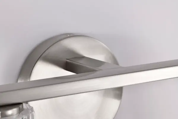 Gianna 2-Light Vanity in Brushed Nickel with Clear Glass - Image 9