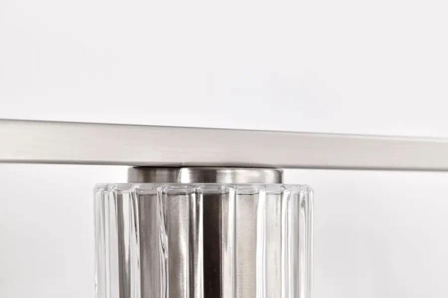 Gianna 4-Light Vanity in Brushed Nickel with Clear Glass - Image 12