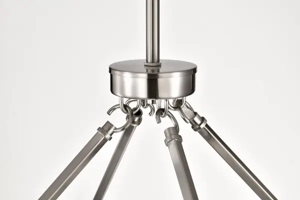 Gianna 8-Light Chandelier in Brushed Nickel with Clear Glass - Image 12