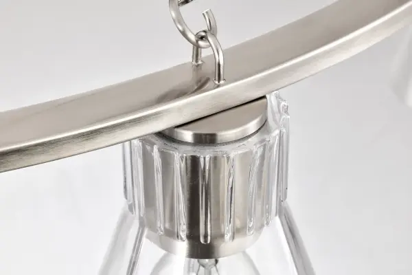 Gianna 8-Light Chandelier in Brushed Nickel with Clear Glass - Image 13