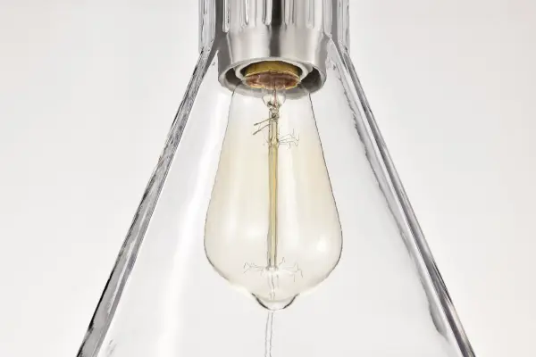 Gianna Mini Pendant in Brushed Nickel with Clear Glass - Image 11