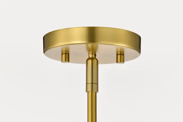 Gianna 8-Light Chandelier in Vintage Brass with Clear Glass - Image 11