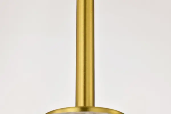 Gianna Mini Pendant in Vintage Brass with Clear Glass - Image 8
