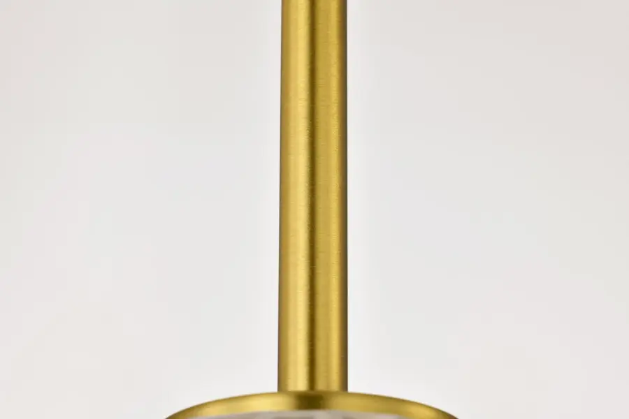 Gianna Mini Pendant in Vintage Brass with Clear Glass - Image 8