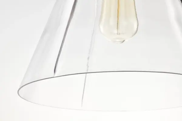 Gianna 1-Light Medium Pendant in Vintage Brass with Clear Glass - Image 12