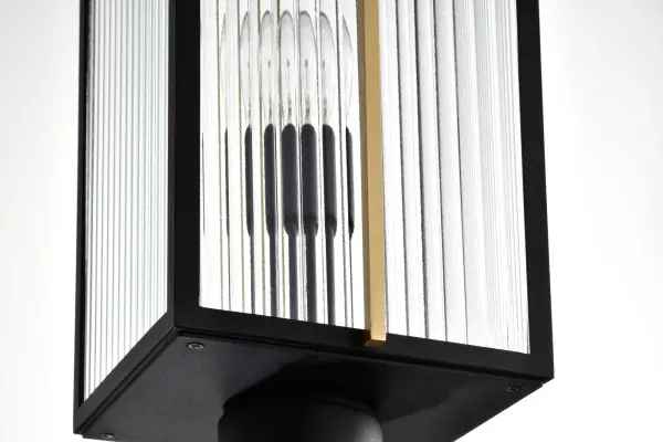 Holden Outdoor Post Lantern in Gold and Black - Image 14