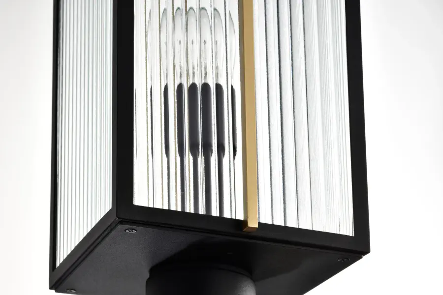 Holden Outdoor Post Lantern in Gold and Black - Image 14