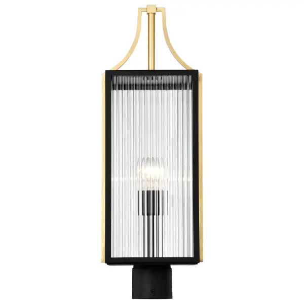 Holden Outdoor Post Lantern in Gold and Black - Image 8