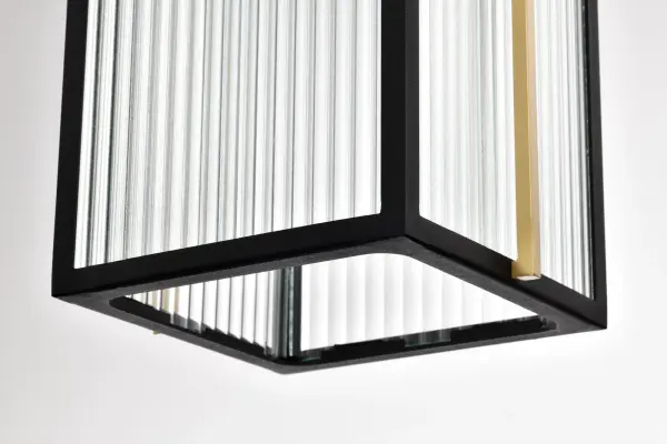 Holden Outdoor Hanging Pendant in Gold and Black - Image 14
