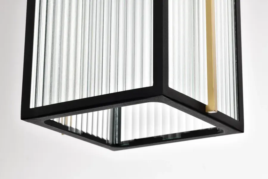 Holden Outdoor Hanging Pendant in Gold and Black - Image 14