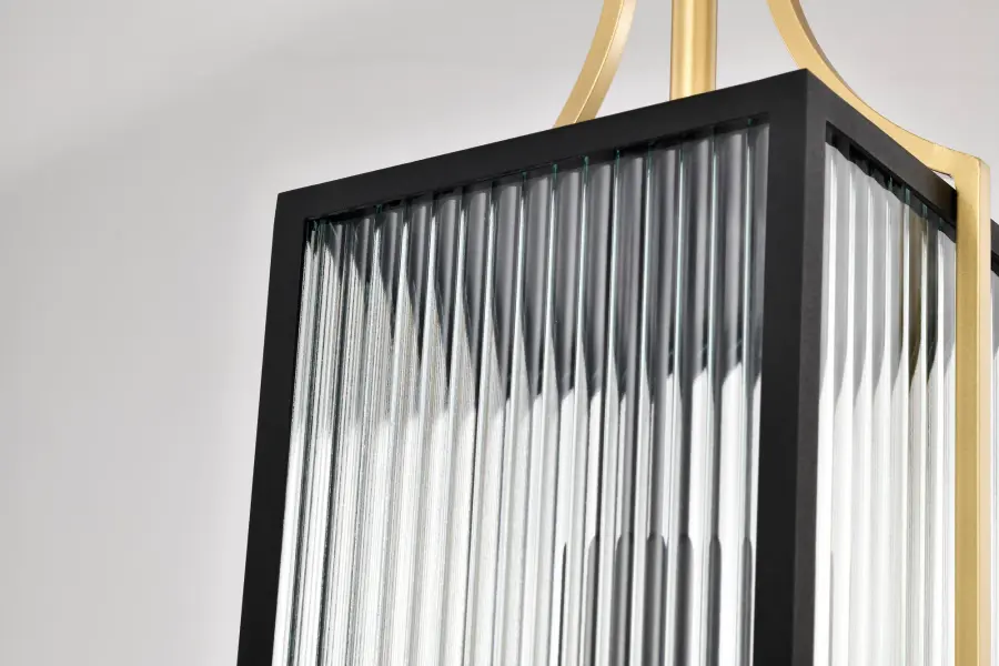 Holden Outdoor Hanging Pendant in Gold and Black - Image 15