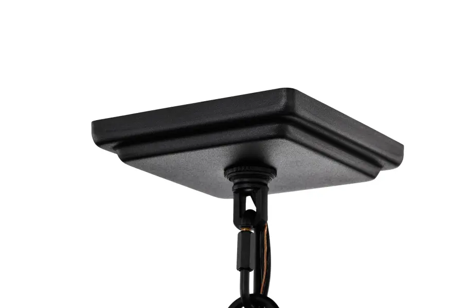 Holden Outdoor Hanging Pendant in Gold and Black - Image 9