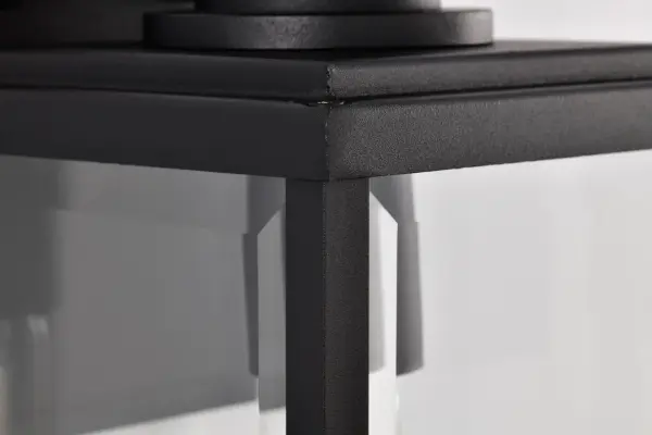 Luca Small Outdoor Wall Lantern in Sand Black - Image 13