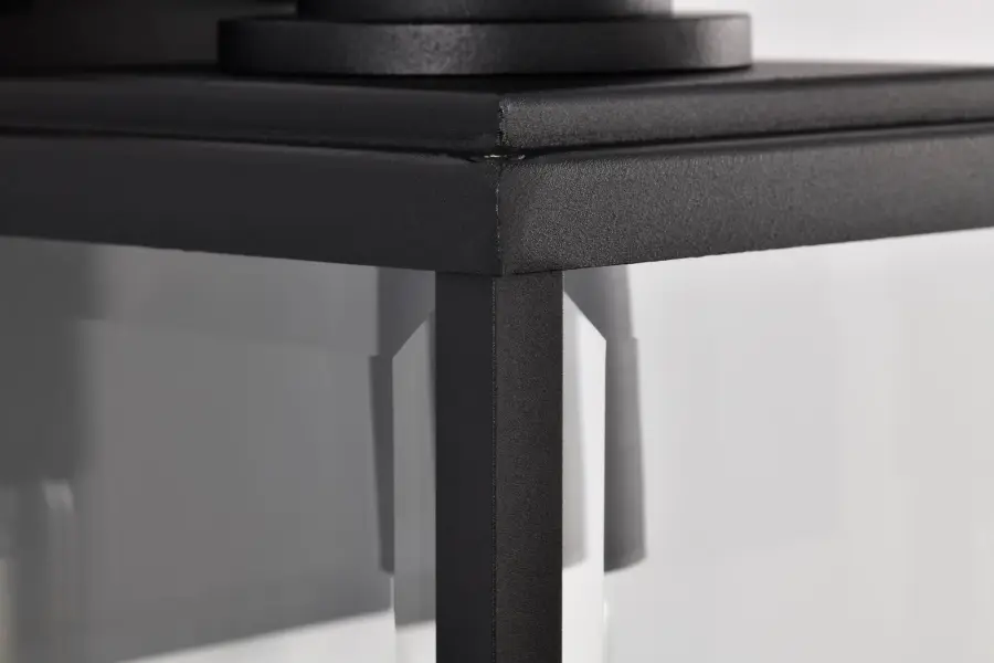 Luca Small Outdoor Wall Lantern in Sand Black - Image 13