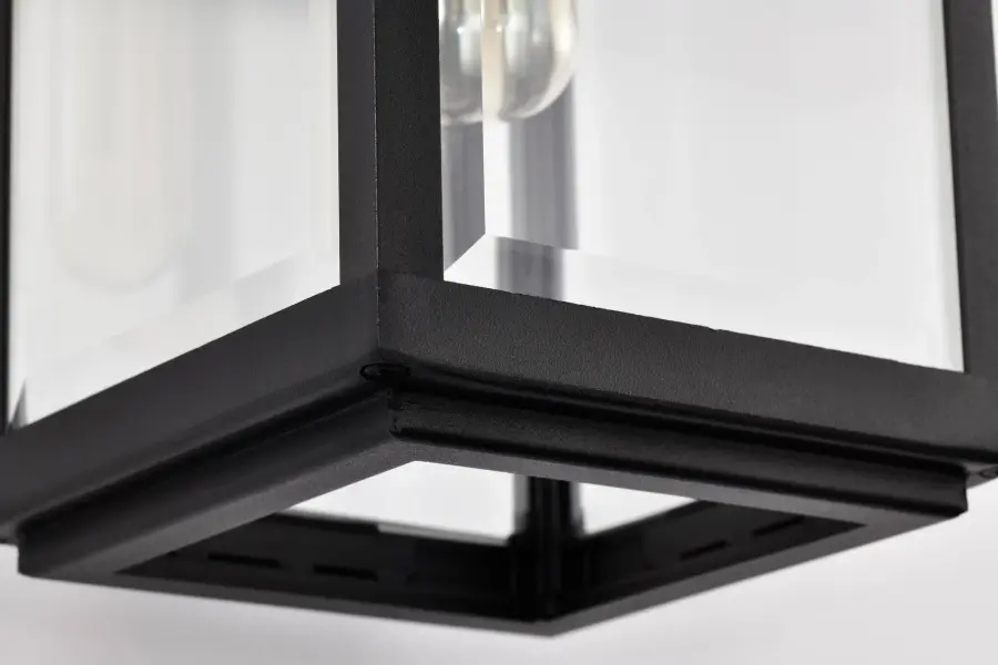 Luca Small Outdoor Wall Lantern in Sand Black - Image 18