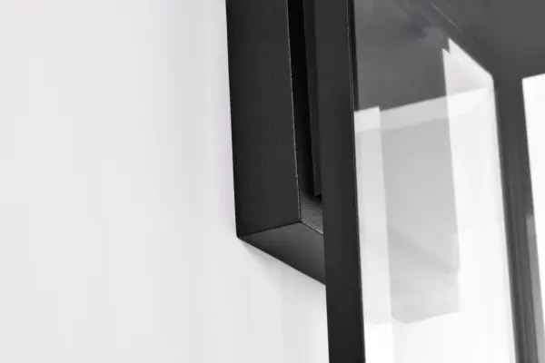 Luca Large Outdoor Wall Lantern in Sand Black - Image 16