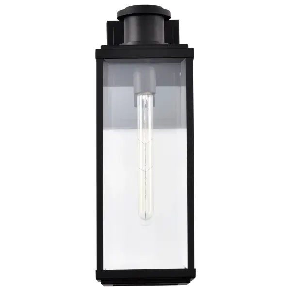 Luca Large Outdoor Wall Lantern in Sand Black - Image 7