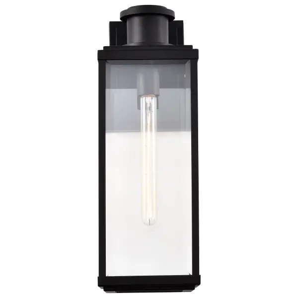 Luca Large Outdoor Wall Lantern in Sand Black - Image 8