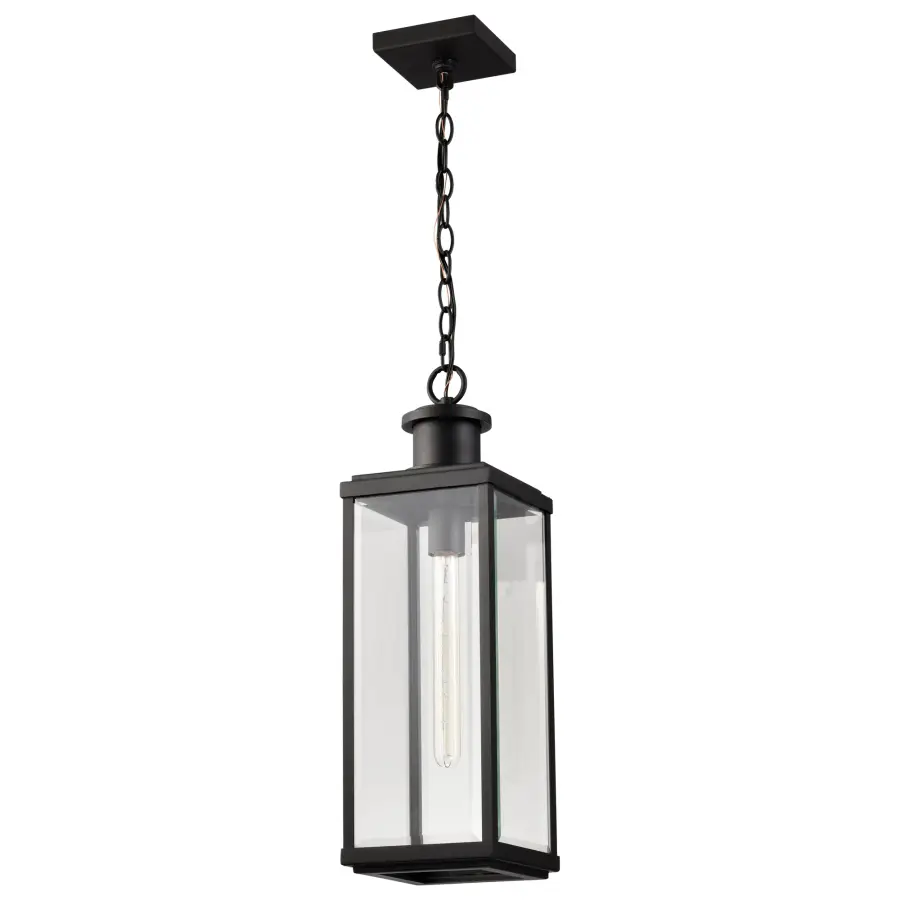 Luca Outdoor Hanging Pendant in Sand Black - Image 1