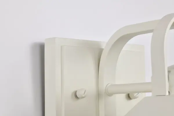 Ridge Small Outdoor Wall Lantern in White with Clear Seeded Glass - Image 13