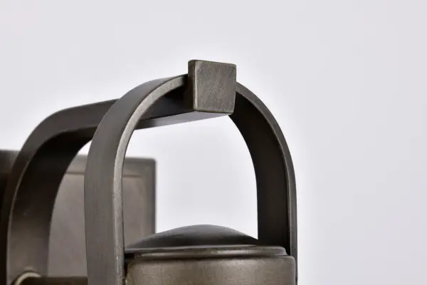 Ridge Small Outdoor Wall Lantern in Bronze with Clear Seeded Glass - Image 11