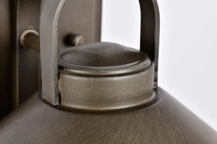 Ridge Small Outdoor Wall Lantern in Bronze with Clear Seeded Glass - Image 13