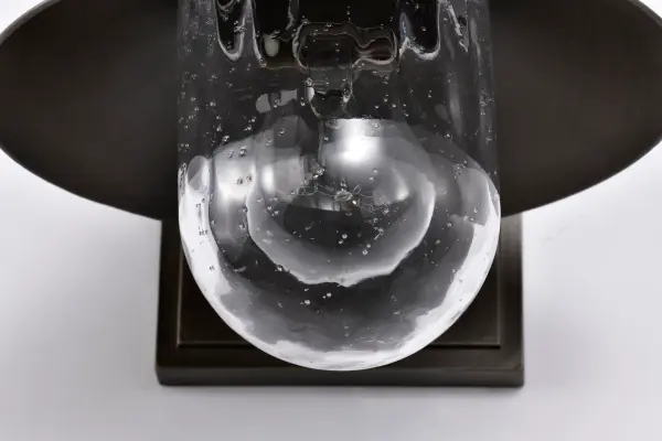 Ridge Small Outdoor Wall Lantern in Bronze with Clear Seeded Glass - Image 14