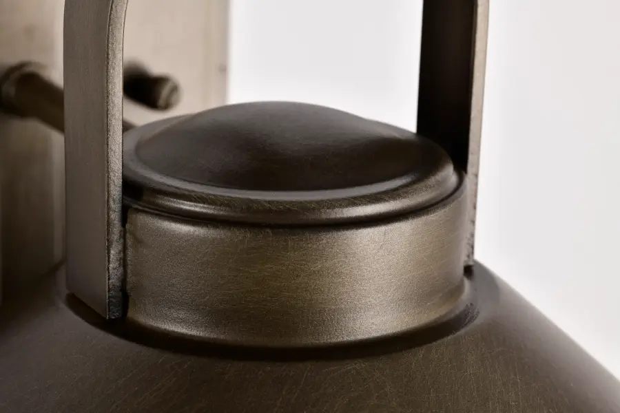 Ridge Medium Outdoor Wall Lantern in Bronze with Clear Seeded Glass - Image 13