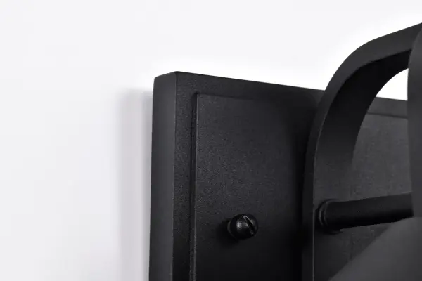 Ridge Small Outdoor Wall Lantern in Black with Clear Seeded Glass - Image 12