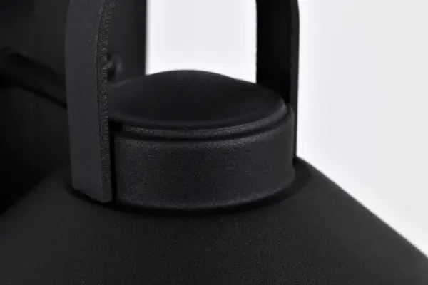 Ridge Small Outdoor Wall Lantern in Black with Clear Seeded Glass - Image 14
