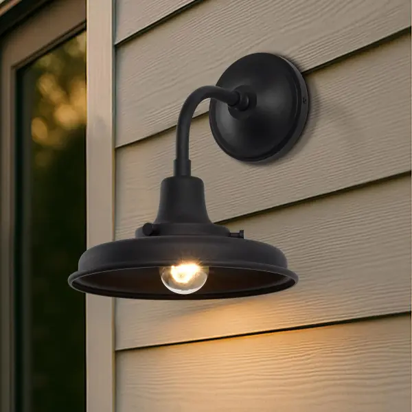 Morris Small Outdoor Wall Lantern in Black - Image 19