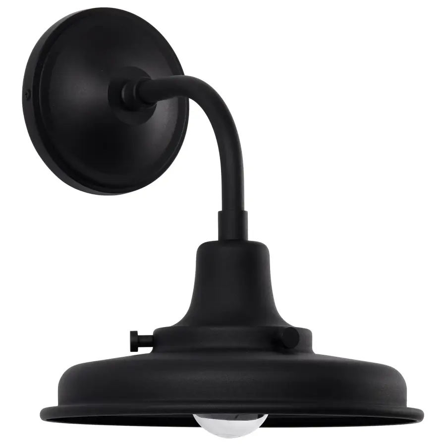 Morris Small Outdoor Wall Lantern in Black - Image 5