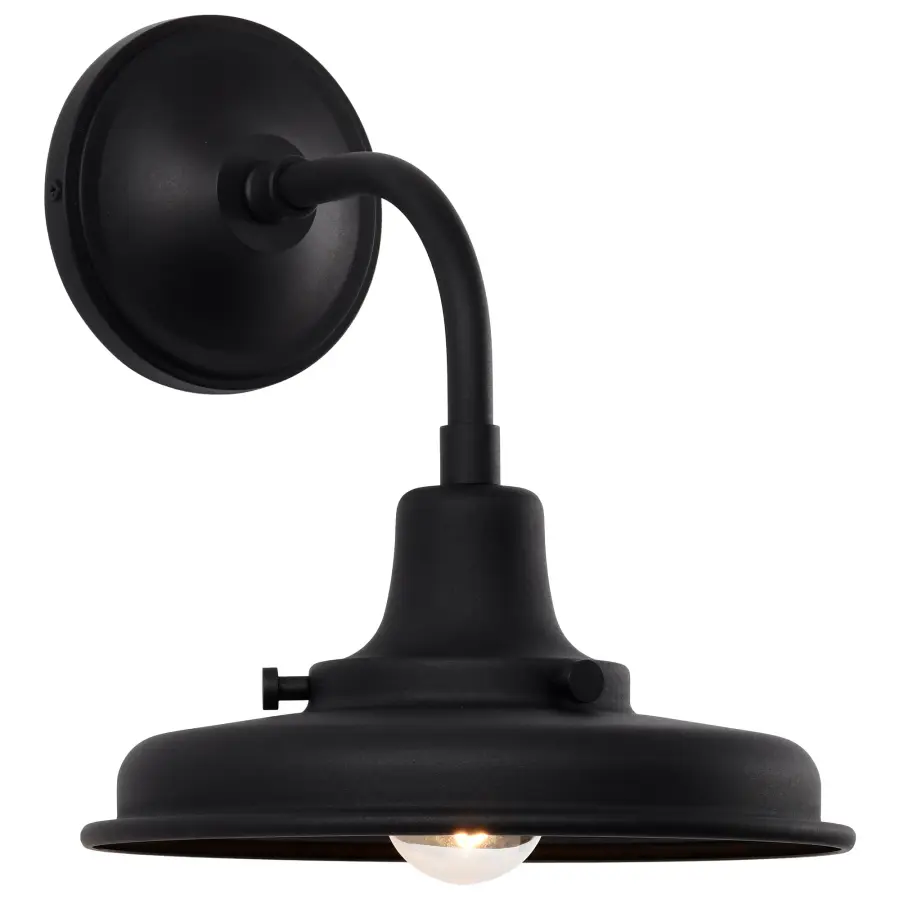 Morris Small Outdoor Wall Lantern in Black - Image 6