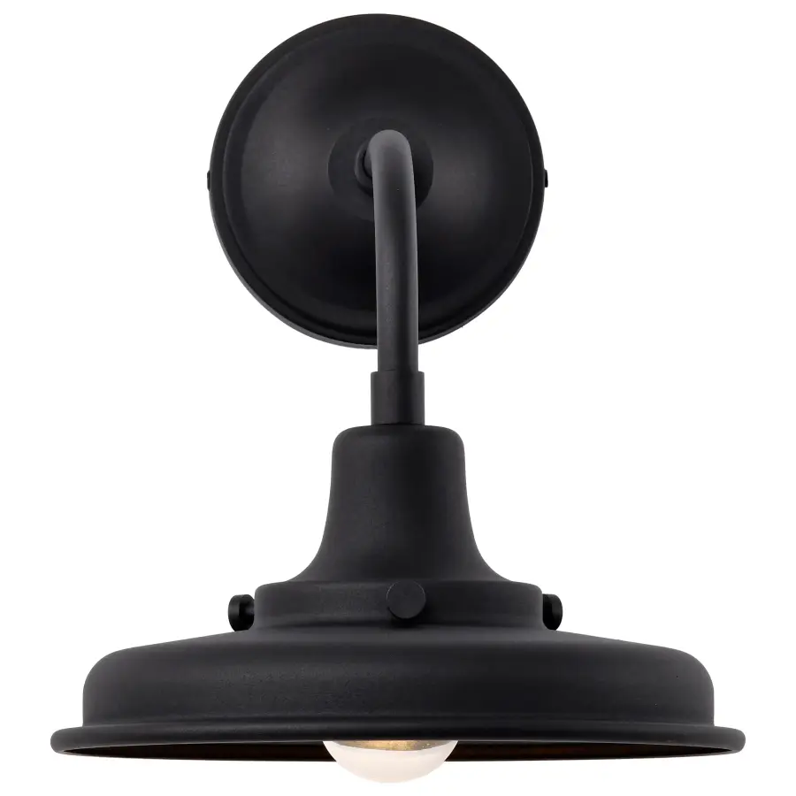 Morris Small Outdoor Wall Lantern in Black - Image 8