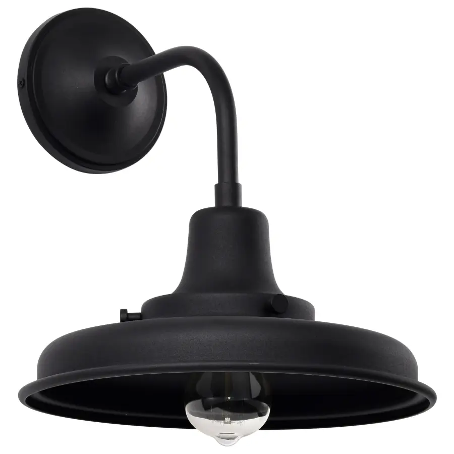 Morris Medium Outdoor Wall Lantern in Black - Image 1